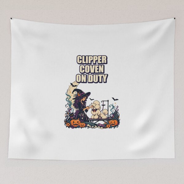Item preview, Clipper Coven On Duty Illustrated Pet Stylist Gift designed and sold by UrbanCanvvas.