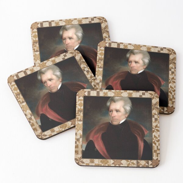 Item preview, Andrew Jackson — Vintage Presidential Quilt Blanket designed and sold by Bluntees .
