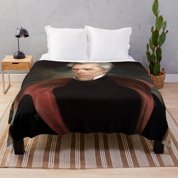 Artikelvorschau, Andrew Jackson — Vintage Presidential Quilt Blanket entworfen und verkauft von Bluntees .