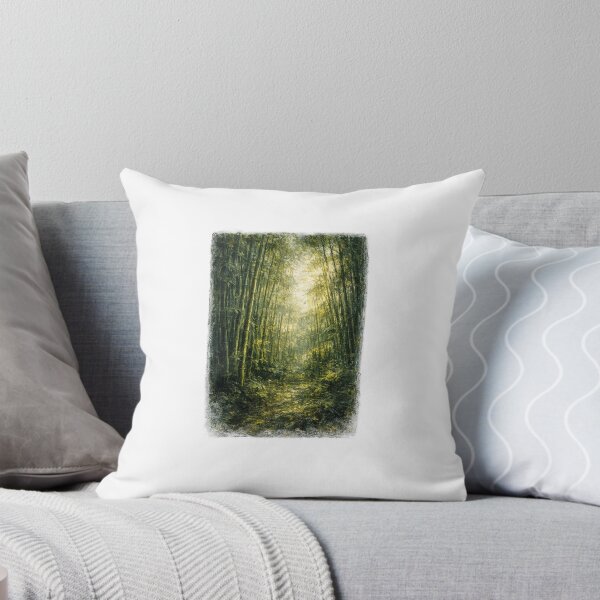 Item preview, Impressionist Bamboo Grove | Dappled Light Painting designed and sold by PawsAndpetalstudio.