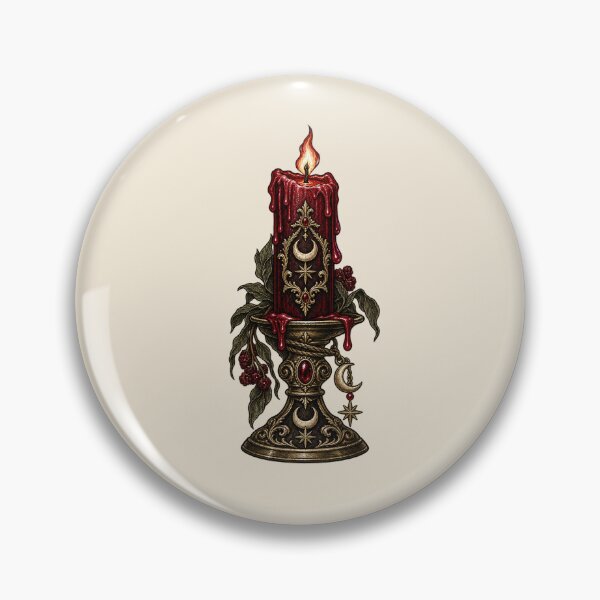 Item preview, Gothic Red Candle – Moonlit Ritual Flame designed and sold by MetaModel Editions.