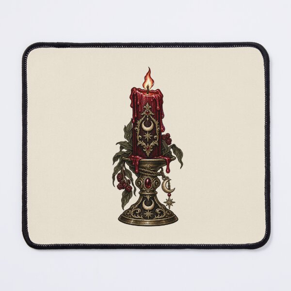 Item preview, Gothic Red Candle – Moonlit Ritual Flame designed and sold by MetaModel Editions.