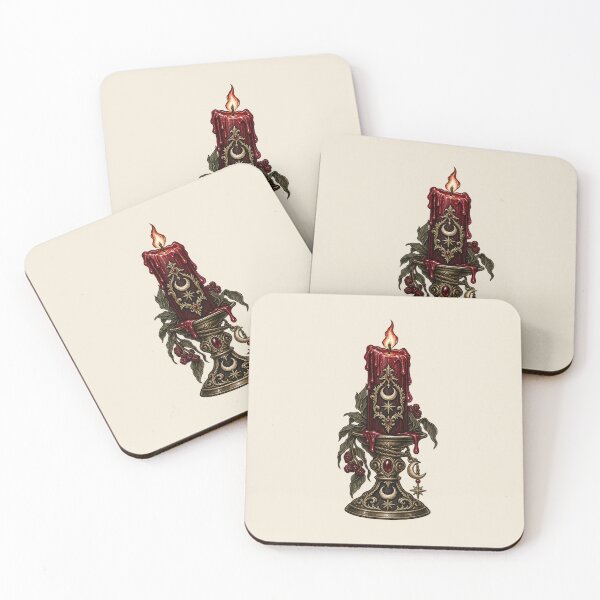 Item preview, Gothic Red Candle – Moonlit Ritual Flame designed and sold by MetaModel Editions.