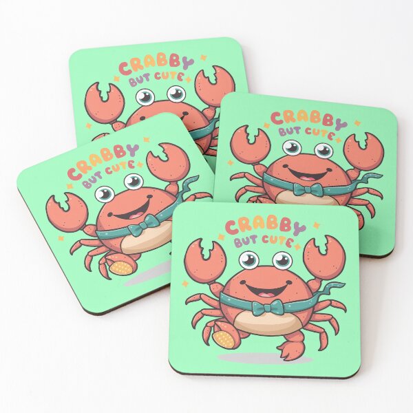 Item preview, "Crabby But Cute" funny design designed and sold by Rare By Hero.