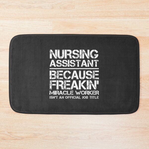 Item preview, Nursing Assistant Miracle Worker Inspirational Design for Healthcare Heroes designed and sold by Mohamed-Fahim.