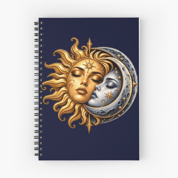 Item preview, Celestial Sun and Moon Gold & Silver Boho Art designed and sold by chicworld2026.