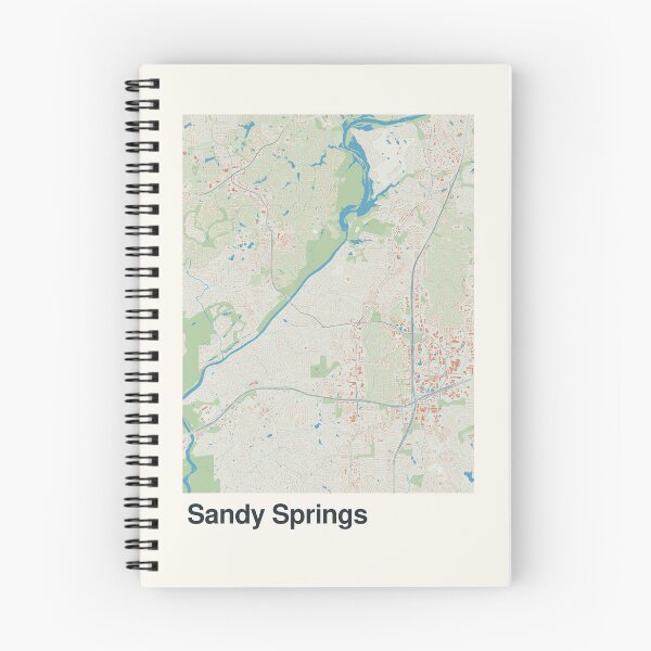 Item preview, Sandy Springs Minimalistic Map Art designed and sold by MapsNerd.