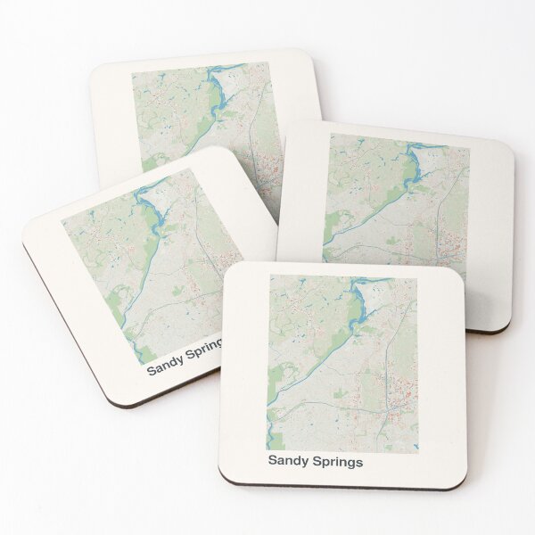Item preview, Arte minimalista de mapas de Sandy Springs designed and sold by MapsNerd.