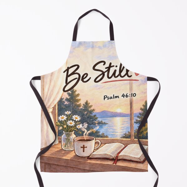 Item preview, Be Still – Psalm 46:10 Christian Bible Verse Quiet Time Watercolor Faith Design designed and sold by lindalifepeace.