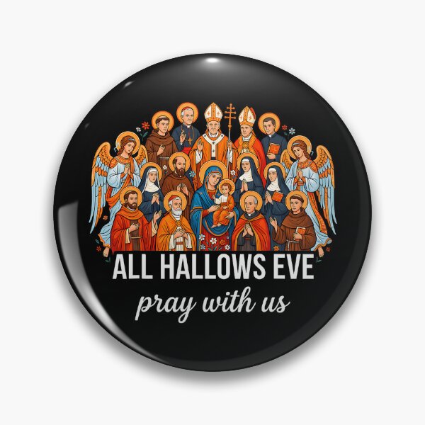 Item preview, All Hallows' Eve Catholic Pray with Us Christian Saints designed and sold by michealhunttt.