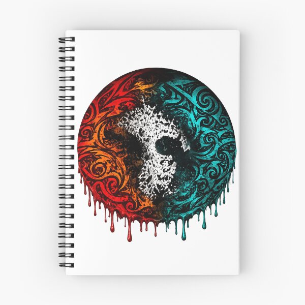 Item preview, Duality Skull – Fire and Water Surreal Art designed and sold by simplehcity.