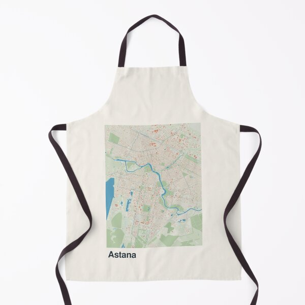 Artikelvorschau, Minimalistische Kartenkunst von Astana entworfen und verkauft von MapsNerd.
