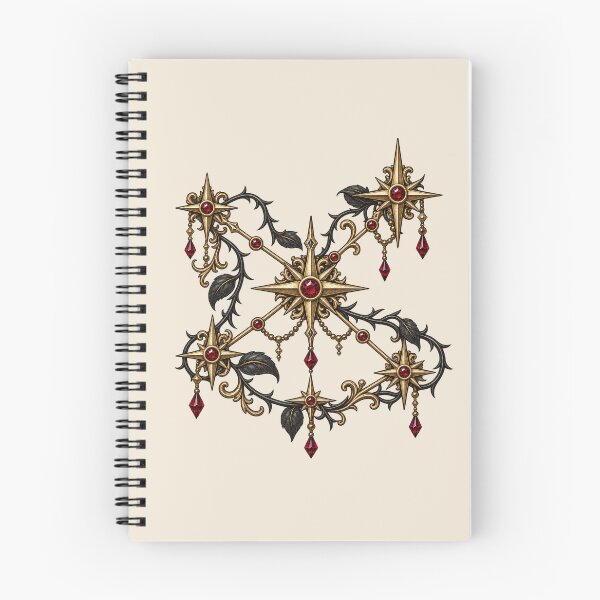 Item preview, Crimson Gothic Star – Ruby Celestial Ornament designed and sold by MetaModel Editions.