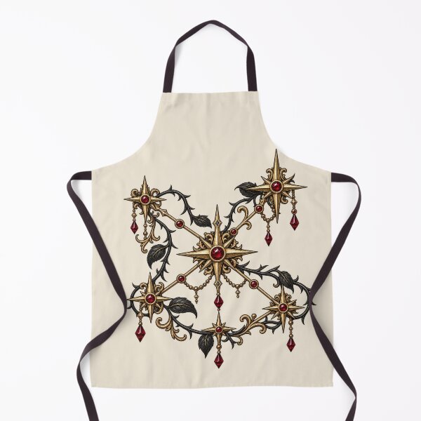Item preview, Crimson Gothic Star – Ruby Celestial Ornament designed and sold by MetaModel Editions.