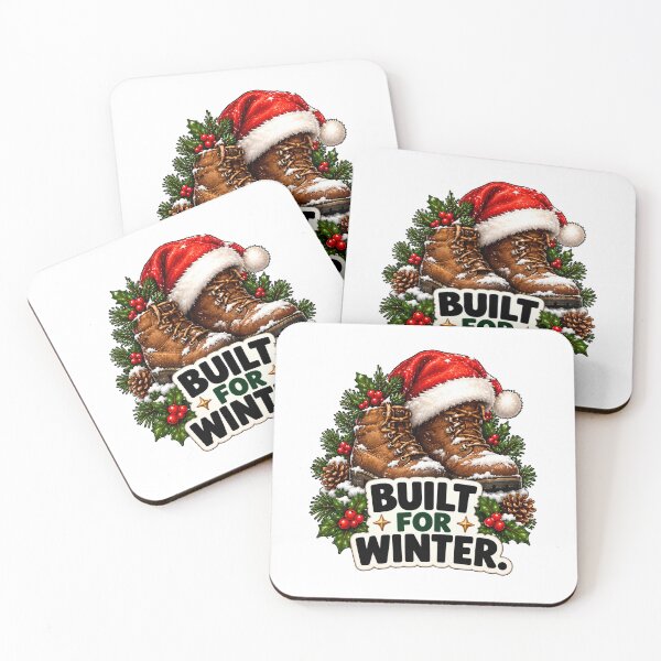 Item preview, Built for Winter – Hiking Boots Outdoor Christmas Design designed and sold by SVALANART.