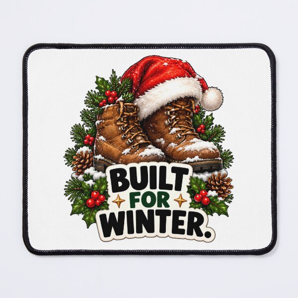 Item preview, Built for Winter – Hiking Boots Outdoor Christmas Design designed and sold by SVALANART.