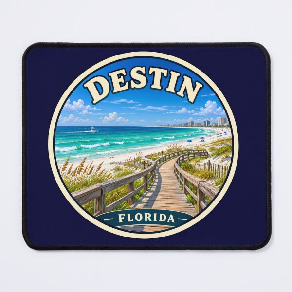 Item preview, Destin Florida Beach Vintage Travel Badge designed and sold by Swanny's Custom T-shirt and Gift Designs.