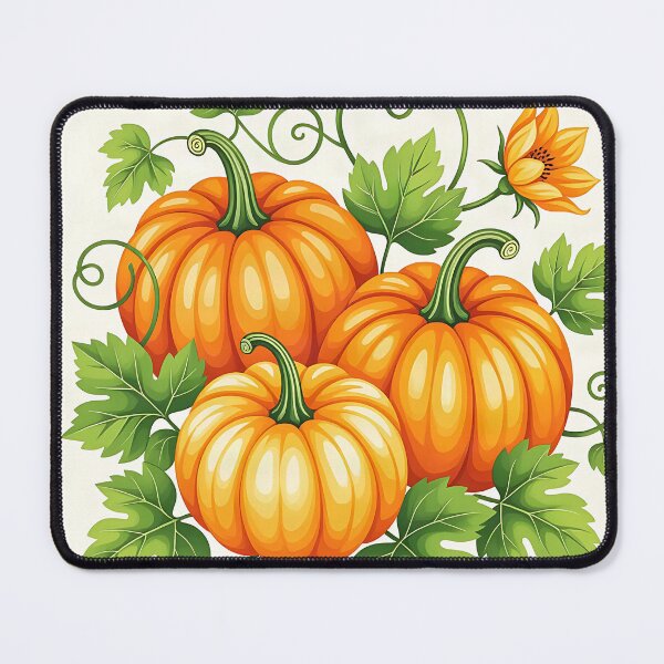 Item preview, Pumpkins trio fall season watercolor designed and sold by Ponted.