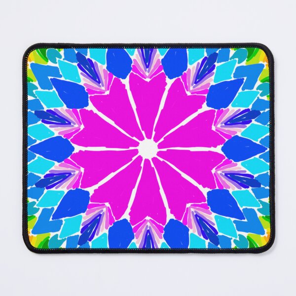 Item preview, Lineless Rainbow Mandala | Vibrant Bright Geometric Art designed and sold by FioreDiCiliegio.