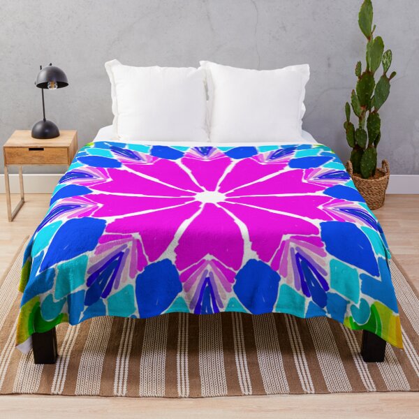 Item preview, Lineless Rainbow Mandala | Vibrant Bright Geometric Art designed and sold by FioreDiCiliegio.