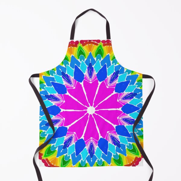 Item preview, Lineless Rainbow Mandala | Vibrant Bright Geometric Art designed and sold by FioreDiCiliegio.