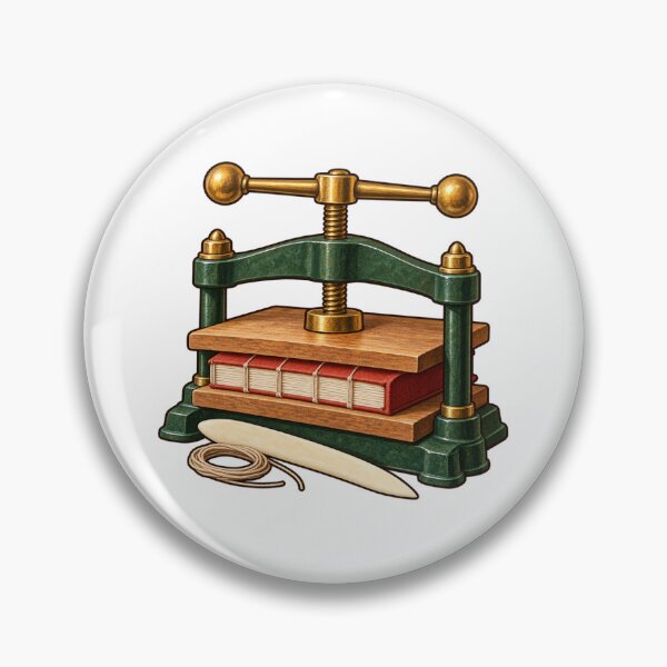 Item preview, Traditional Bookbinder Press and Hand-Sewn Book designed and sold by Be-Smart-Art.