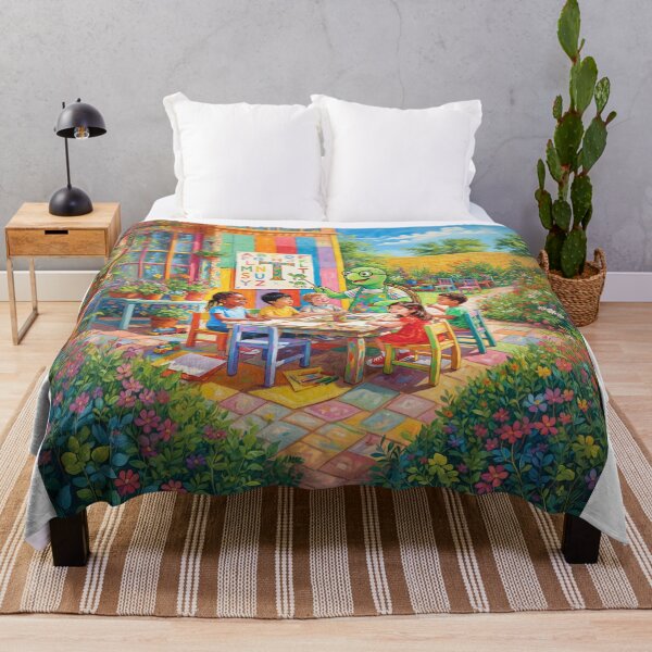 Artikelvorschau, Turtle Teaching The Alphabet Letter T entworfen und verkauft von Home Decor Art.