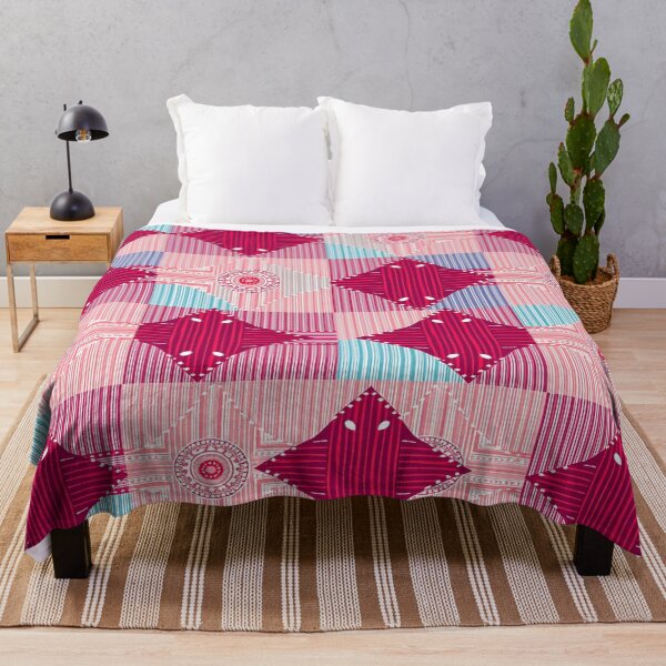 Item preview, Pink and blue block pattern design designed and sold by Chi261.