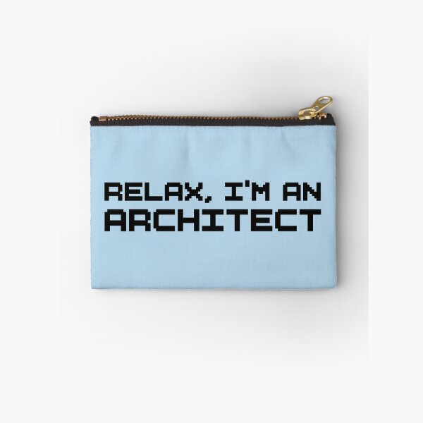 Item preview, Relax, I'm an Architect – Funny Architecture Typography Sticker designed and sold by tviyluv.