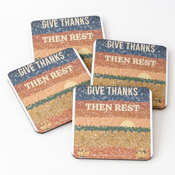 Item preview, Give Thanks, Then Rest Shirt designed and sold by T4C Tees.