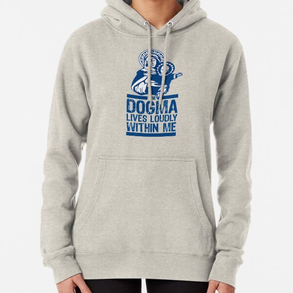 Vista previa del artículo con la obra «Dogma vive en voz alta dentro de María la Virgen», diseñado y vendido por DOODL.