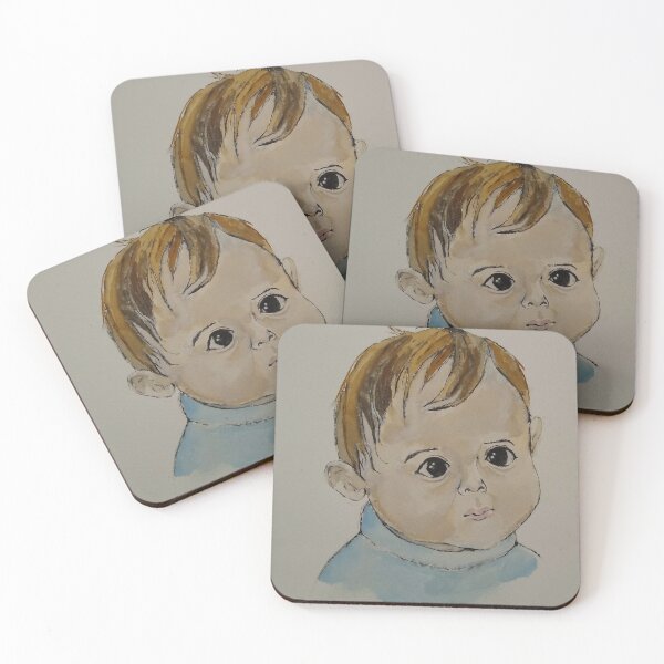 Item preview, Light-toned baby portrait artwork designed and sold by Tunjereza.
