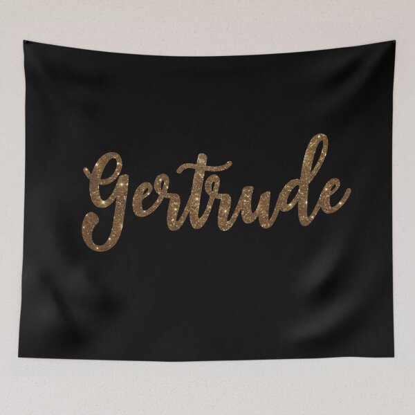 Item preview, Gertrude Golden Sparkly Personalised Name Design designed and sold by CamilasPrints.