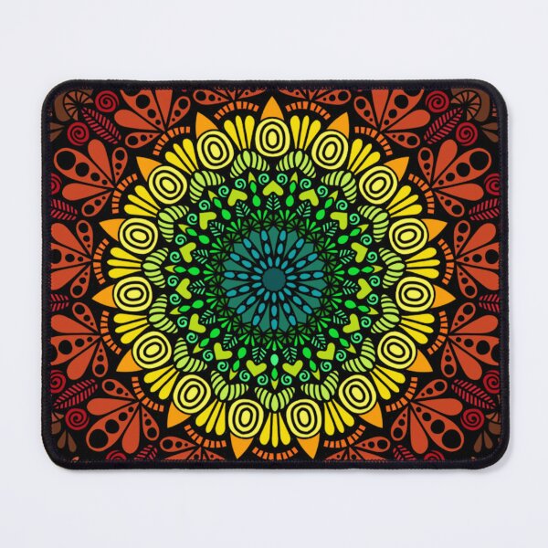 Item preview, Earth Tone Tribal Mandala | Warm Autumn Geometric Art designed and sold by FioreDiCiliegio.