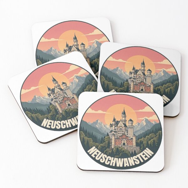 Item preview, Neuschwanstein Castle Travel Badge – Bavaria Germany Vintage Souvenir designed and sold by DesignMaxa.