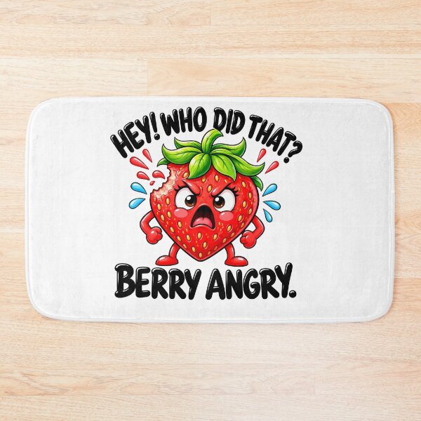 Item preview, Funny food quote Angry Strawberry had human bite designed and sold by Afnan Store.