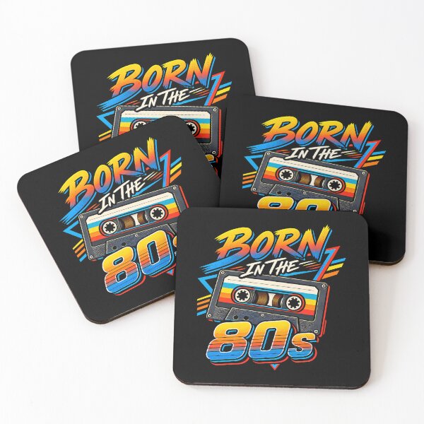 Item preview, Born In The 80s Neon Retro Cassette Tape Nostalgia designed and sold by Photo-Sphere101.