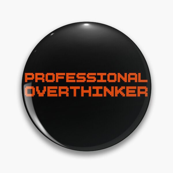 Item preview, Professional Overthinker – Funny Typography Sticker designed and sold by tviyluv.