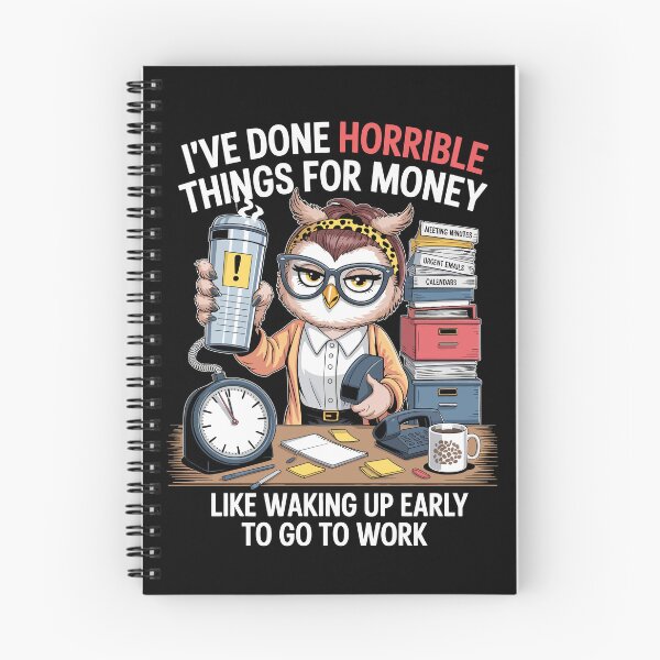 Item preview, I've Done Horrible Things For Money – Funny Office Owl Art designed and sold by jkrphoto.