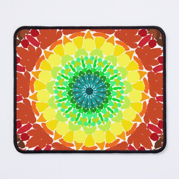 Item preview, Lineless Earth Tone Mandala | Warm Autumn Mosaic Art designed and sold by FioreDiCiliegio.