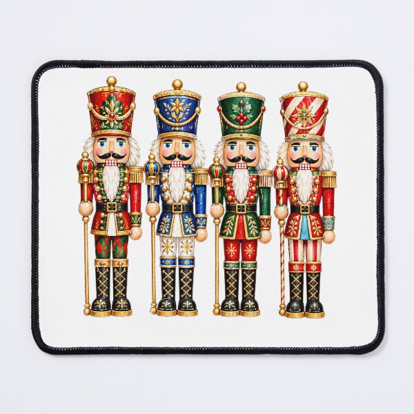 Item preview, Traditional Christmas Nutcrackers Squad Festive Soldiers Neutral Christmas designed and sold by CatiaStudioArt.