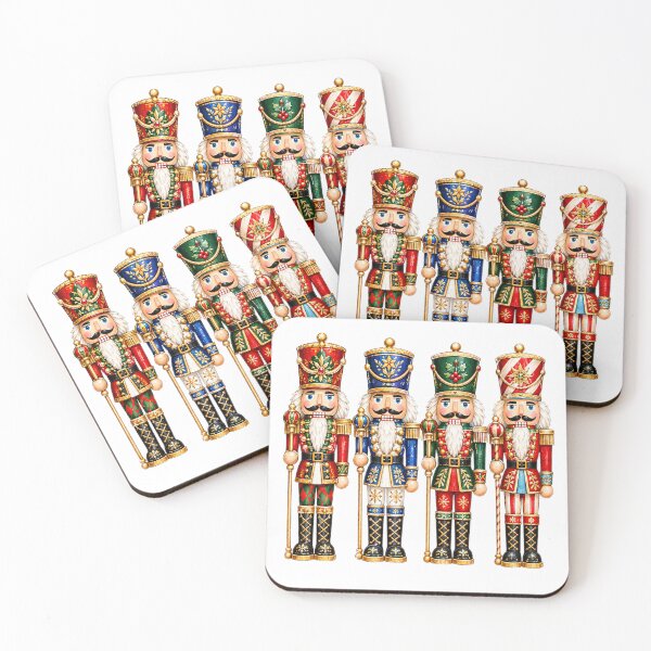 Item preview, Traditional Christmas Nutcrackers Squad Festive Soldiers Neutral Christmas designed and sold by CatiaStudioArt.