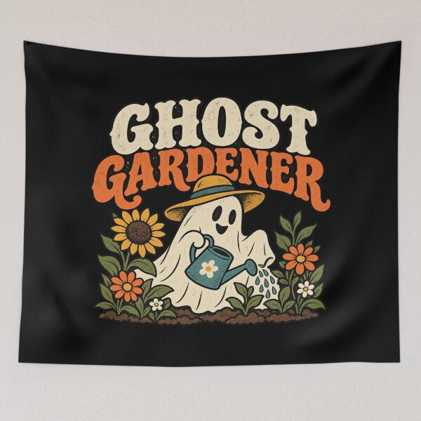Item preview, Ghost Gardener Spooky Garden Plant Lover Halloween designed and sold by DreamLayerStudio.