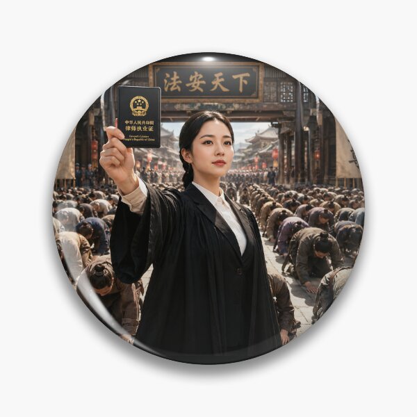 Item preview, Lawyer Shows Her License: Rule of Law and Legal Dignity Rule of Law and Legal Dignity 律师亮证：法治与法律尊严 designed and sold by Peace Culture Shanghai.