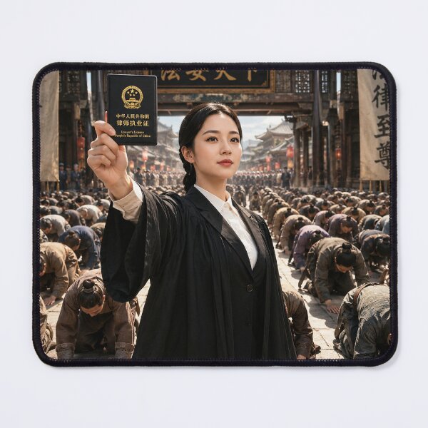 Item preview, Lawyer Shows Her License: Rule of Law and Legal Dignity Rule of Law and Legal Dignity 律师亮证：法治与法律尊严 designed and sold by Peace Culture Shanghai.