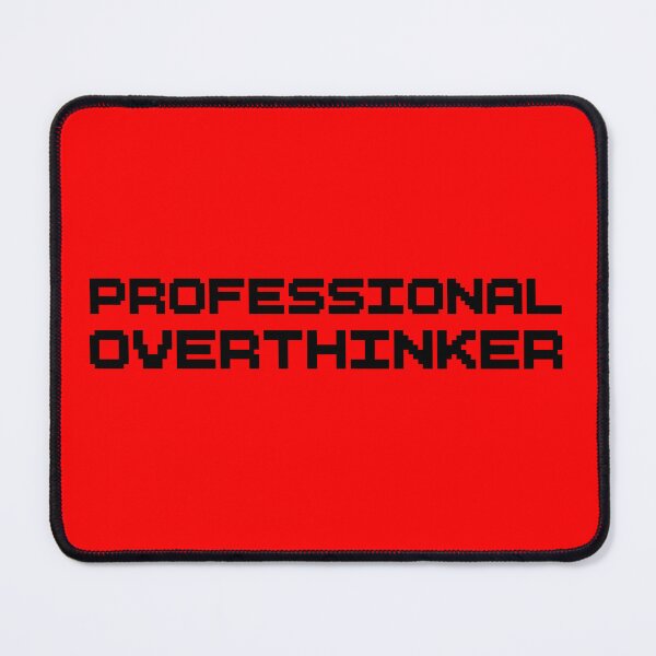 Item preview, Professional Overthinker – Funny Typography Sticker designed and sold by tviyluv.