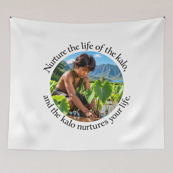 Item preview, Polynesian Conservation Proverb - Nurture the life of the kalo | Pacific Art designed and sold by ShakaLife.org.