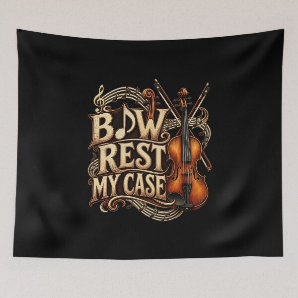 Item preview, Violinist Rest My Case Pun designed and sold by anapldv.