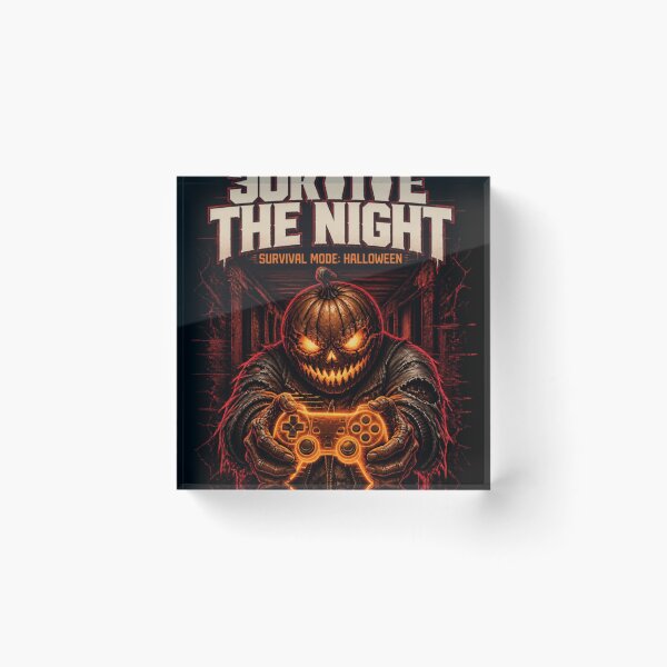Item preview, Halloween Gaming – Survive the Night Survival Mode Gamer Pumpkin designed and sold by 21degrees-club.