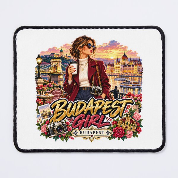 Item preview, Budapest Girl Hungary Danube Travel designed and sold by lorand-designs.